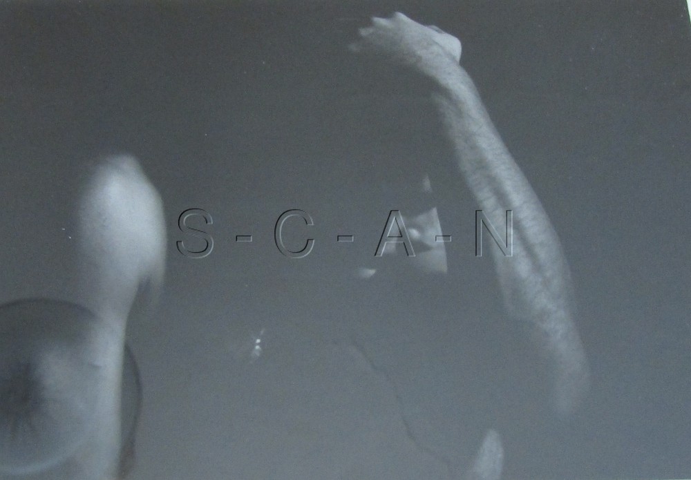 Vintage Gay Interest 5 x 7 Real Photo- Framed- Nude Thinking Man- Hand on Head