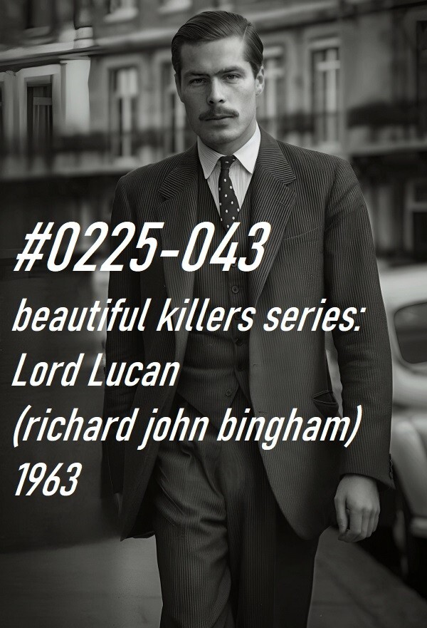 VINTAGE MALE PORTRAIT #0225-043 -lord lucan 1963 – free shipping in usa