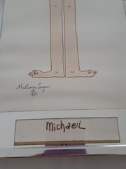 2 1975 William Eagan artwork «MICHAEL & JEFFREY» Signed 20 1/4″ X 9 1/4″