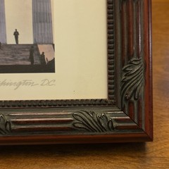 Matted & Framed Color Landscape Photograph The Lincoln Memorial, Washington DC