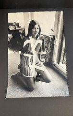 Large Original Silver Print Photo 1970 Vintage Asian Mannequin