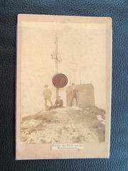 Bavarian Zell Wendelstein summit cross with chapel original hist. photograph