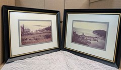 Vintage Diane Hartman North Shore Lake Superior Framed Photography Prints Set 2
