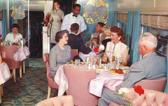 Photo Art Print the Dining Car on Union Pacific’s City of Portland circa 1950s