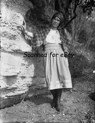 4 GLASS NEGATIVES WOMAN IN HIGH LACED BOOTS FASHION 1930s – SOCIAL HISTORY