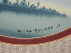 ORIGINAL SIGNED, MATTED WATERCOLOR MALLARD DUCK BY WILLIAM RODGERS JR.