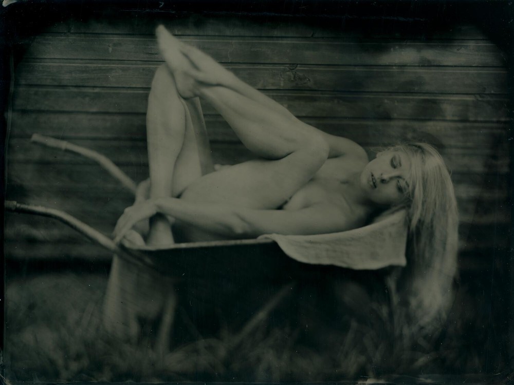 Original ART Nude COLLODION WETPLATE 18x24cm (8×10″) 009