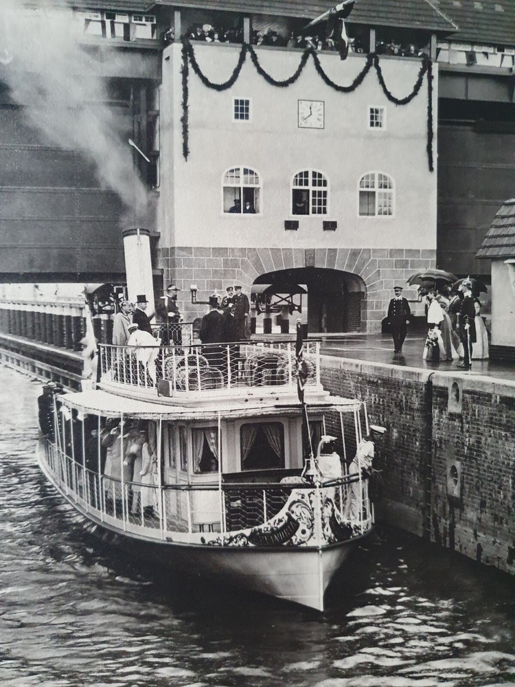 Photo Album Kaiser Wilhelm II, opening Teltow Canal, Hohenzollern, Prussia 1906