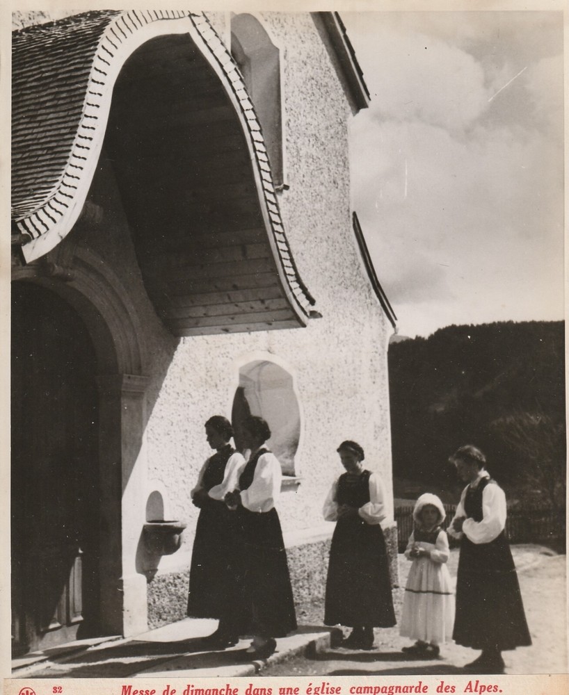 Photo Print Argentique Bilderdienst 1940 Alpes Press Photo 18X24 Germany