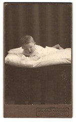 Photograph Willibald Hartmann, Gross-Schönau i. S., Infant on a Pillow