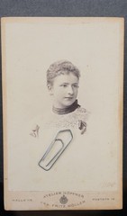 Photo CDV KAB portrait businesswoman Halle Saale 1896 young youth name model picture