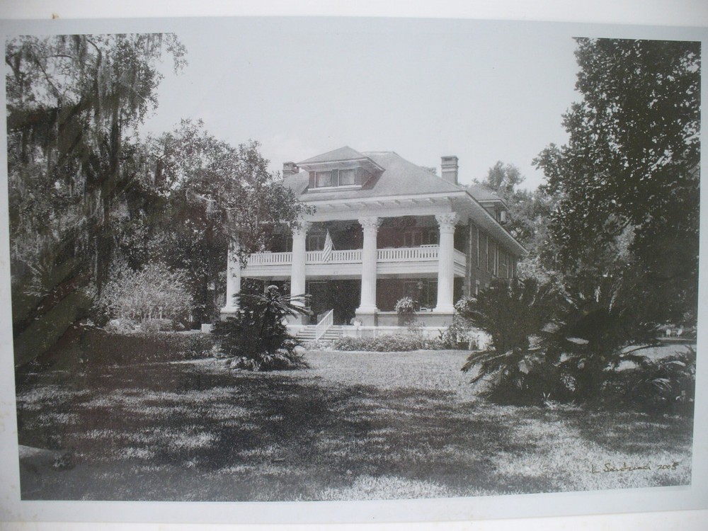 MATTED PHOTOGRAPHY American Home With Trees By Larry Santucci 14×11″ 2005