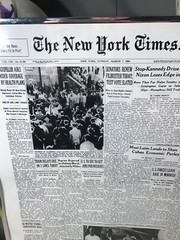 VTG REPRODUCTION OF THE NEW YORK TIMES FRONT PAGES March 7 1960 Framed 18”x 24”