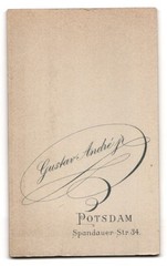 Photograph Gustav André Jr., Potsdam, Spandauer-Str. 34, pretty young lady with