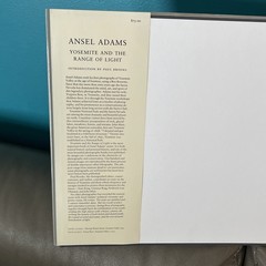 STATED FIRST PRINTING HB/DJ YOSEMITE AND THE RANGE OF LIGHT By ADAMS ANSEL Book
