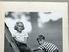 RARE Original Morley Baer Signed Photograph 1940’s Children Amazing Composition