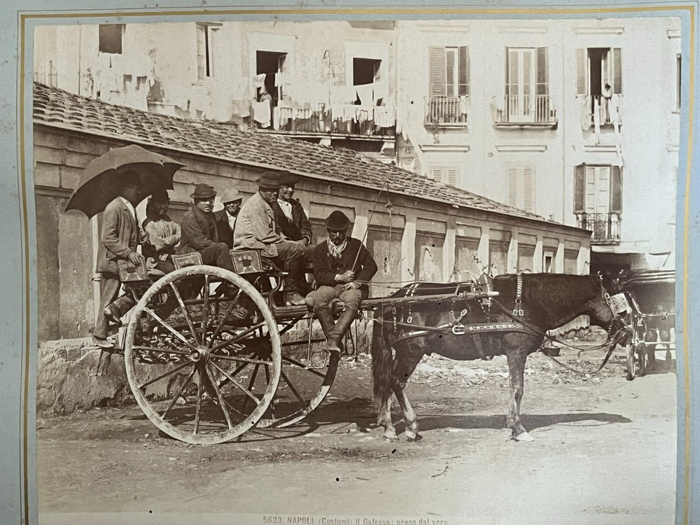 2 Album Photo by Giacomo Brogi circa 1870 Naples Napoli Italy 25x19cm (13+14)