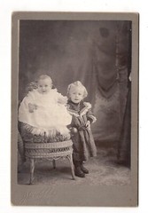 CAB Photo Cute Little Children / Named – Hanover / Kansas / USA 1900s