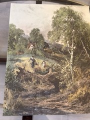 Realistic landscape print from ancient times