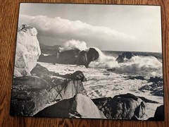 KARL BONFERT THE BIG WAVE ORIGINAL PHOTOGRAPH MOUNTED