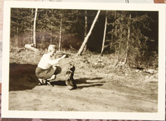 Photo 1967 Altdorfer Wald Dachshund dog dog woman AP7