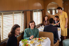 Photo Art Print of the Dining Car interior on the Pere Marquette Railway ca 1945