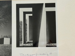 Framed Lot of 2 Black White Photographs of Sculptures at Laumeier Sculpture Park