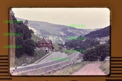 Slide Landscape Valley Village Road in Czech Republic 1970s