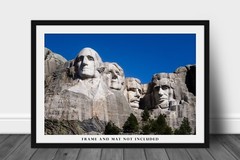 Mount Rushmore Photography Print: South Dakota Black Hills Presidents Picture
