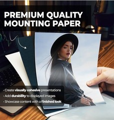 Dunwell Art Portfolio 8.5×11 Folder (Ruby), Black Mounting Paper