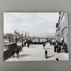 Alinari Collection Photograph Print on Wood Plaque~ Florence Ponte Santa Trìnita