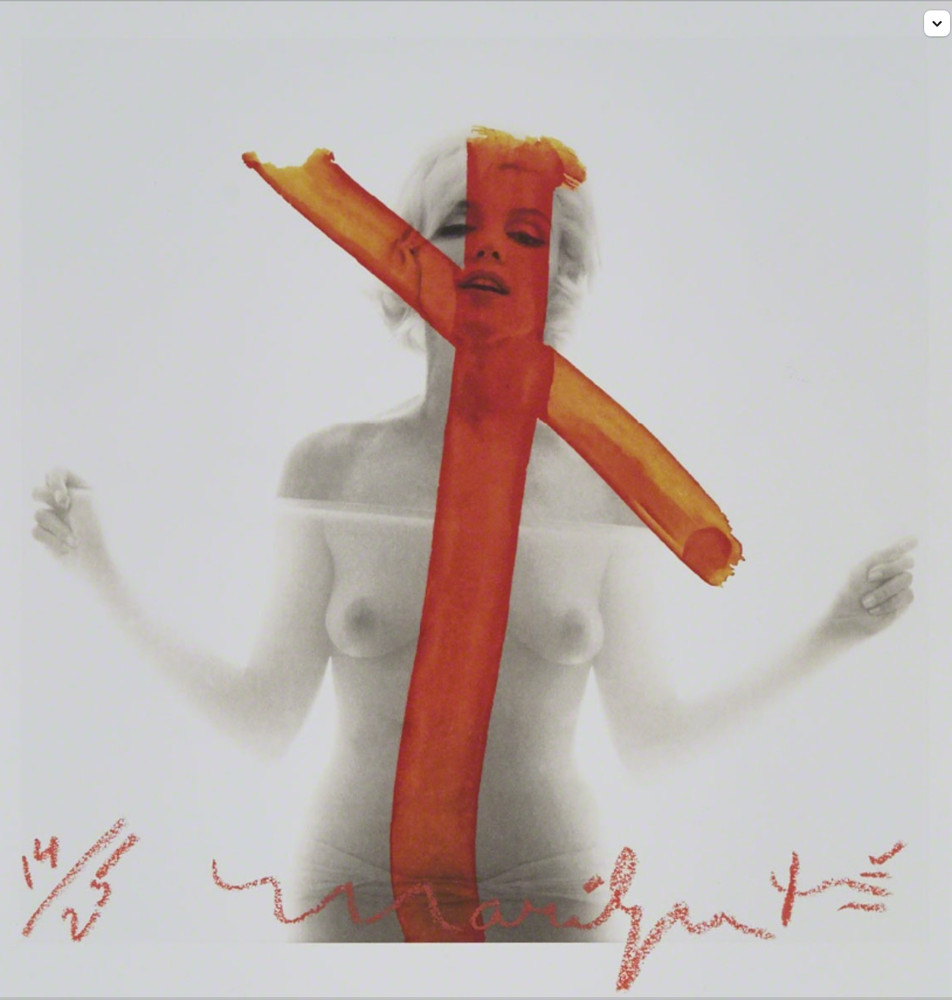 Marilyn Monroe Crucifix (Later Impression), 2012 Pigment print Bert Stern