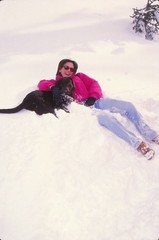 Dia Marlee Matlin and Dog Robusto 1995 KB Format Photographer P7-23-5-2