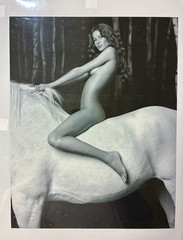 Walter Chin Gisele Bundchen Vanity Fair Photo Print 17×12.5 B&W Lady Godiva Art