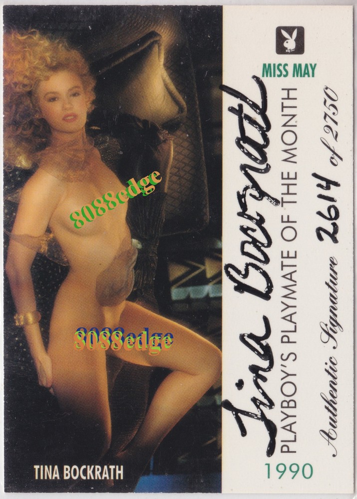 1995 AUTHENTIC PLAYMATE AUTO: TINA BOCKRATH #/2750 AUTOGRAPH «PLAYBOY TV/VIDEOS»