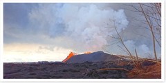 Kilauea Volcano Lower East Rift Zone Fissure 8 Lava Fountain 8×16 Photo
