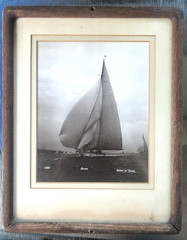 Antique BEKEN of COWES Yacht, Boat PHOTO, Signed 1937 – ASTRA (17327), Sailing