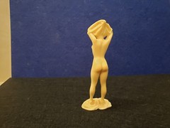 Vintage Statue, Nude Woman in plastic. 4″