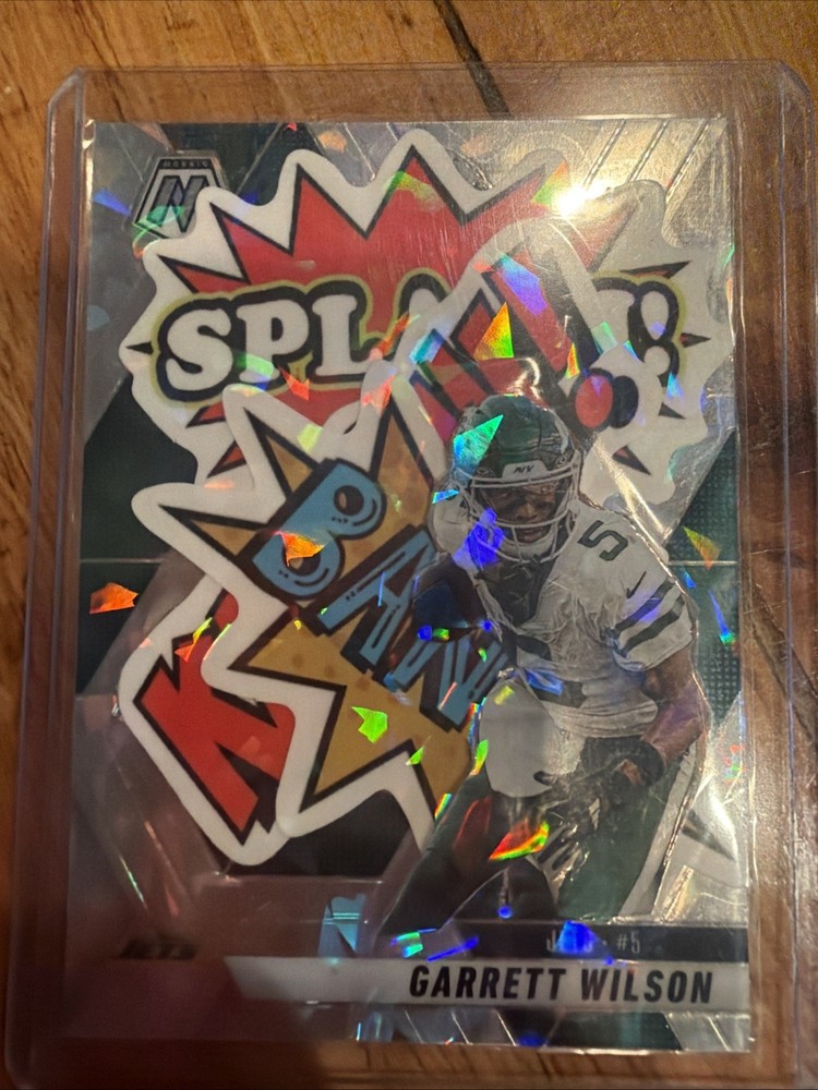 Garrett Wilson Custom Sports Card NY Jets One Of A Kind Pop Art