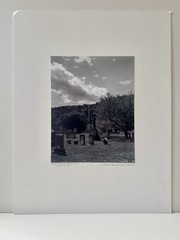 N RIVER CEMETERY by CHARLES FENDROCK B&W Photo 7×9 Artist Mounted & Signed