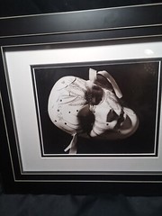 Original Art Black And White Photo (8×10) Matted And Framed 17.25×14.5 NOLA Mask