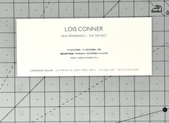 Lois Conner (b. 1951) Art Announcement Card 1992 – Laurence Miller Gallery