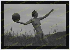 or. Foto Akt Athletin Nacktsport nude Naturismus Nudismus handsign. num. Barantl
