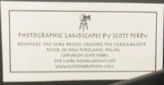The Wire Bridge In New Portland,ME: Photographic Landscapes By Scott Perry