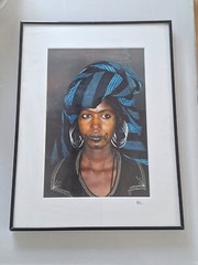 Art Photography, Framed Africa Woman Painting