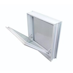 Clearly Secure 16 in x 16 in x 3 in Hopper Vent for Glass Block Windows HV1616A
