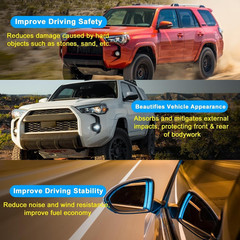 2PCS Front & Rear Lower Valance Panel Bumper Molding Fit for Toyota 4Runner 2016