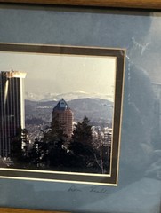Portland Oregon Skyline Photo By Ron Keebler Mt Hood Twilight Panoramic PNW Art