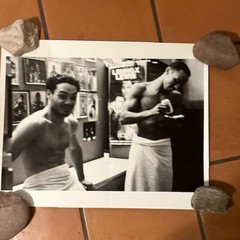 Photograph Silver Gelatin Print Janine Gordon Signed 20×24″ B/W Boxing Gleasons