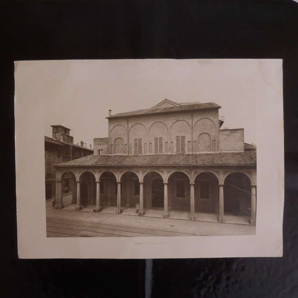 Analog Photography Bologna 1935 TEATRO COMMUNALE La REPUBLICA Italy N4376